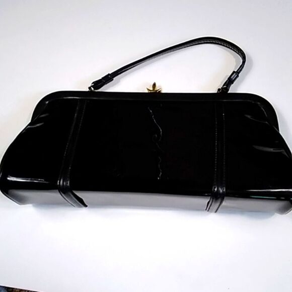 Women Vintage 80s Black Handbags - Picture 1 of 16